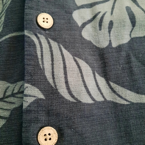 Jamaica Jaxx- Black 100% Silk Floral Shirt, Men's Size 2XL - Picture 7 of 8